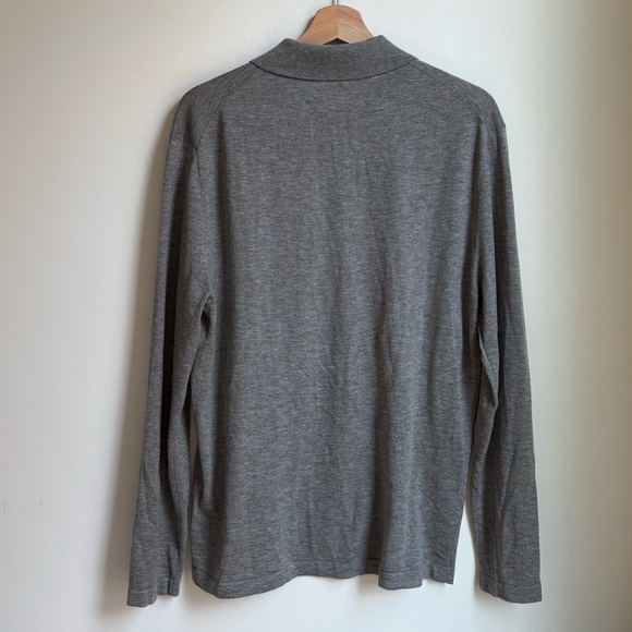 440ME Grey Essential Cashmere Silk Polo — Large $200USD - Picture 5 of 7